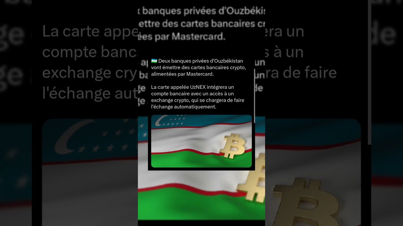 Deux banques privées d'Ouzbékistan vont émettre des cartes bancaires crypto 25